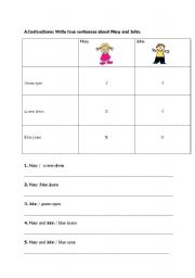 English worksheet: writing worksheet
