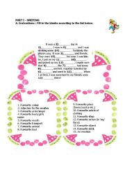 English Worksheet: goldilocks  writing worksheet past simple