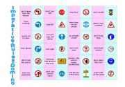 English Worksheet: Imperative-rules-domino
