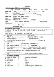 English worksheet: final test 