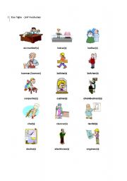 English Worksheet: Job vocabulary