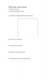 English Worksheet: Writing Fantasy Character Development 
