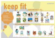 English Worksheet: KEEP FIT