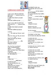 English Worksheet: Simple Present song: