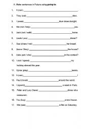 English Worksheet: Future