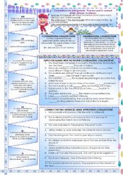 English Worksheet: CONJUNCTIONS