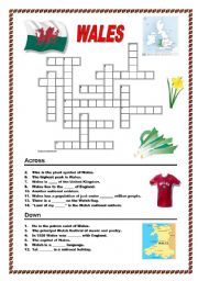 Wales - crossword