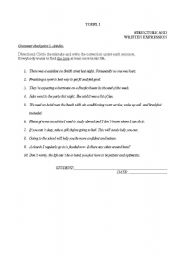 English Worksheet: TOEFL EXERCISES Articles