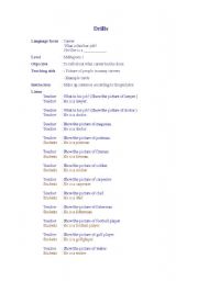English Worksheet: Drill: career