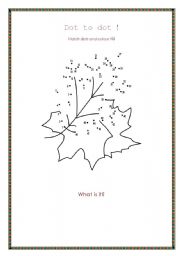 English Worksheet: Autumn leaves