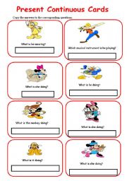 English Worksheet: Present Continuous