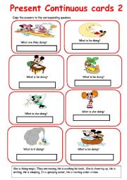 English Worksheet: Present Continuous