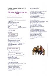 English Worksheet: Complete the song - This is me By Demi Lovato feat. Joe Jonas 