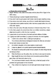 English worksheet: multiple choice