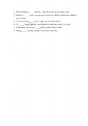 English Worksheet: secon conditional
