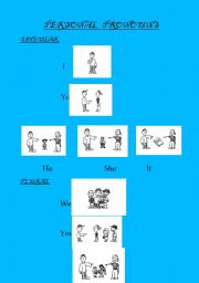 English Worksheet: PERSONAL PRONOUNS