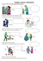 English Worksheet: verbs + nouns + infinitive 2