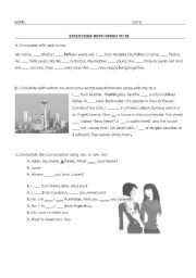 English Worksheet: Verbo Tobe