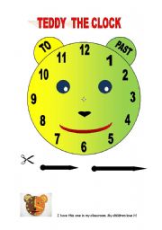 English Worksheet: Teddy the Clock