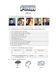 English Worksheet: FANTASTIC FOUR