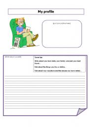 English worksheet: Student profile