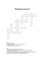 English worksheet: Spelling-Geography Words