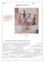 English Worksheet: Rockwell - easter morning