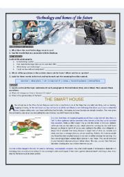 English Worksheet: Technology and Homes of the future