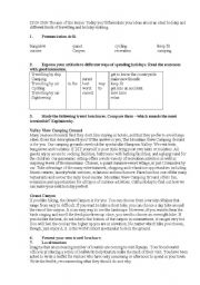 English Worksheet: travel and tourism
