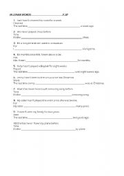 English Worksheet: in other words