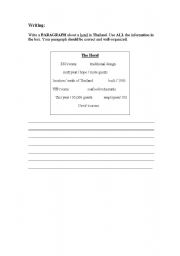 English worksheet: informative writing