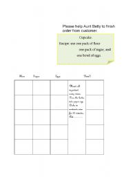 English worksheet: Cooking time