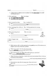 English worksheet: TIME CLAUSES - USED TO