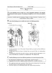 English worksheet: History worksheet -  Scientific Revolution - Voyages of the Encounter