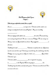 English Worksheet: The Phantom of the Opera