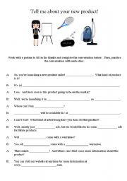 English Worksheet: Business English - Introducing a new product