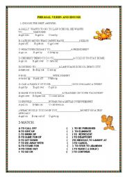 English Worksheet: PHRASAL VERBS AND IDIOMS