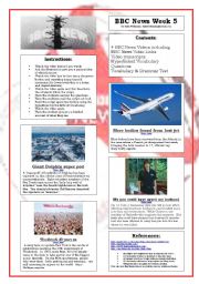 English Worksheet: BBC News Videos Week 5