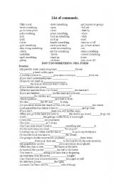 English Worksheet: giving directions