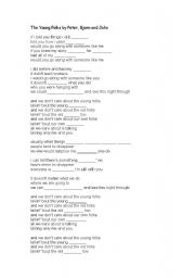 English worksheet: The Young Folks - Song