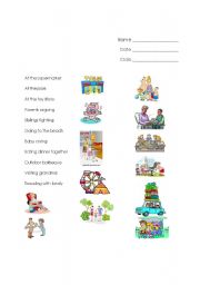 English worksheet: familylife