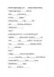 English worksheet: Lyrics fill-up