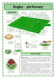 English Worksheet: Rugby - pictionary