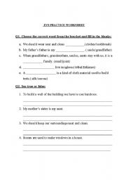 English worksheet: Environmental studies practise worksheet