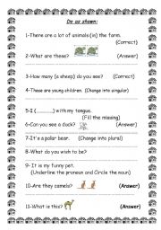 English worksheet: Do as shown