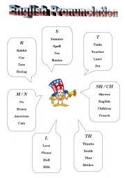 English Worksheet: English Pronunciation