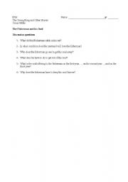 English Worksheet: The fisherman and his Soul by Oscar Wilde