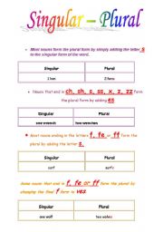 English worksheet: Plural