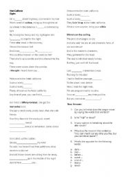 English Worksheet: Hotel California