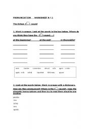 English Worksheet: Pronunciation worksheet N 2: The schwa  